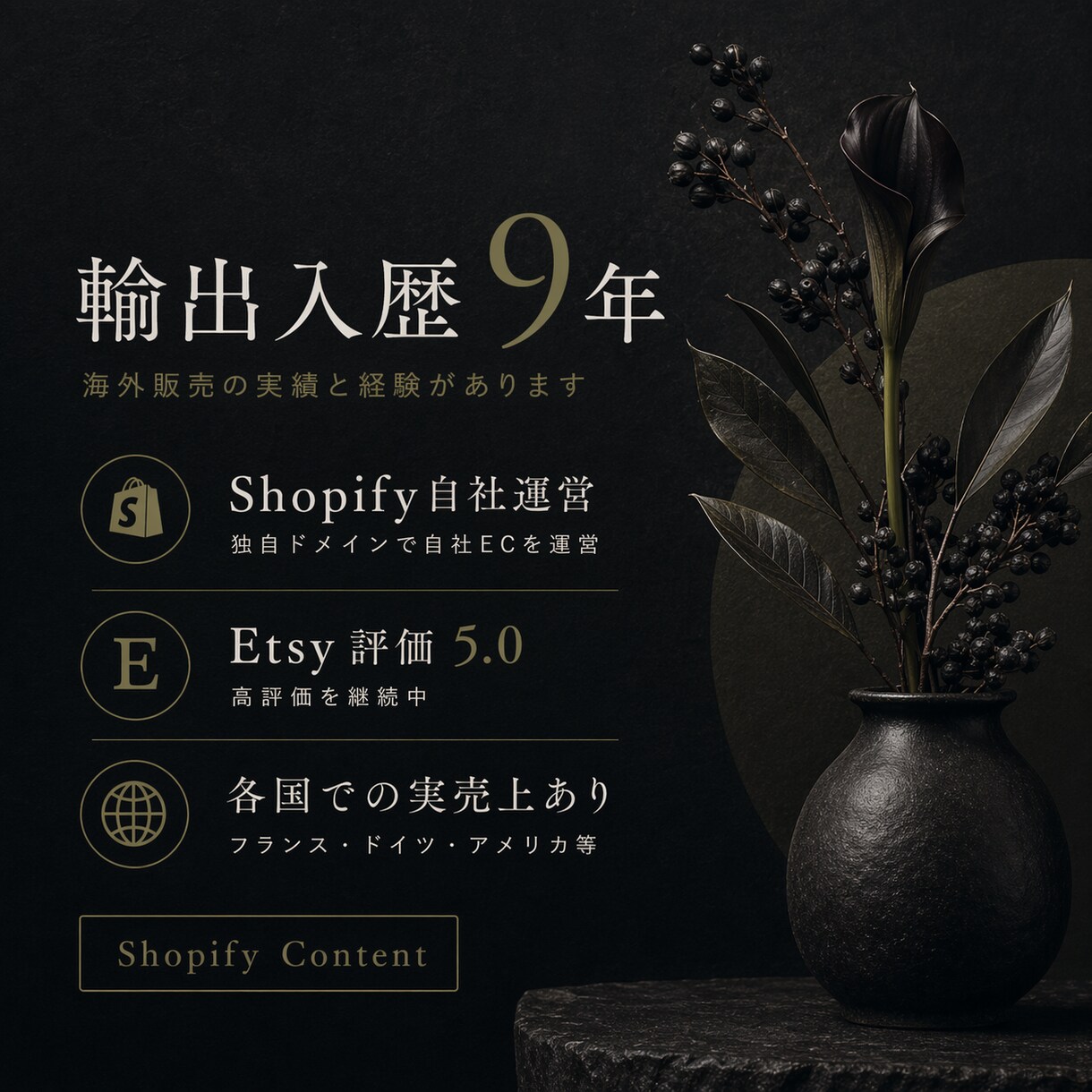 Shopify英語コンテンツを制作します 商品ページからAboutまで英語で制作 イメージ2