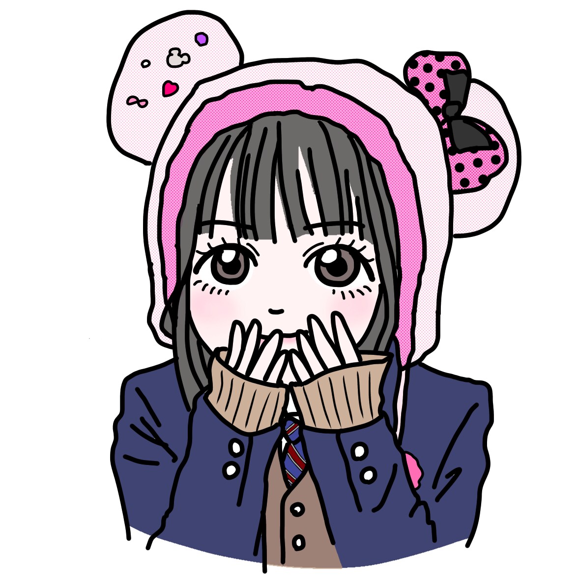 SNSアイコン制作☾画像キャラをベースに致します シンプルポップなアイコンはいかがですか☪︎二次利用可能！ イメージ1