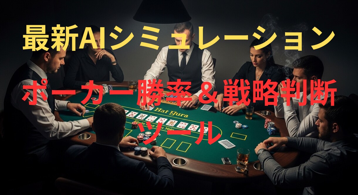 ポーカーの勝率判断を即数値化します あなたのポーカーをＡＩが「論理」に変える最強ツールを提供 イメージ1