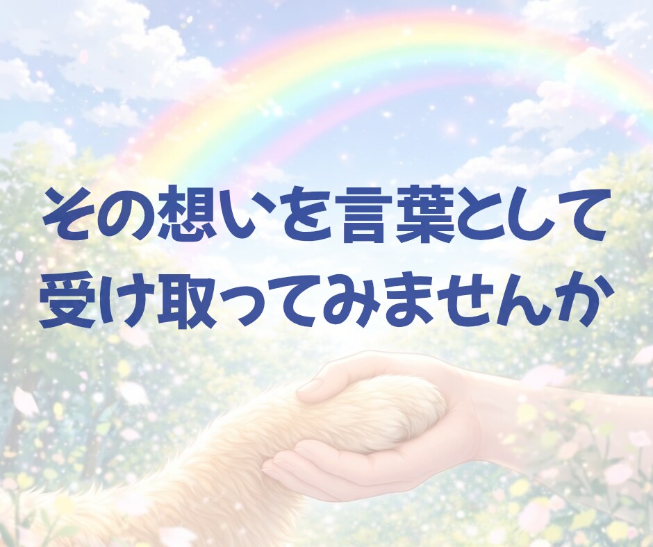 アニマルコミュニケーション/あの子の心の声伝えます あの子の想い、あなたへ伝えたいこと受け取ってみませんか？ イメージ3