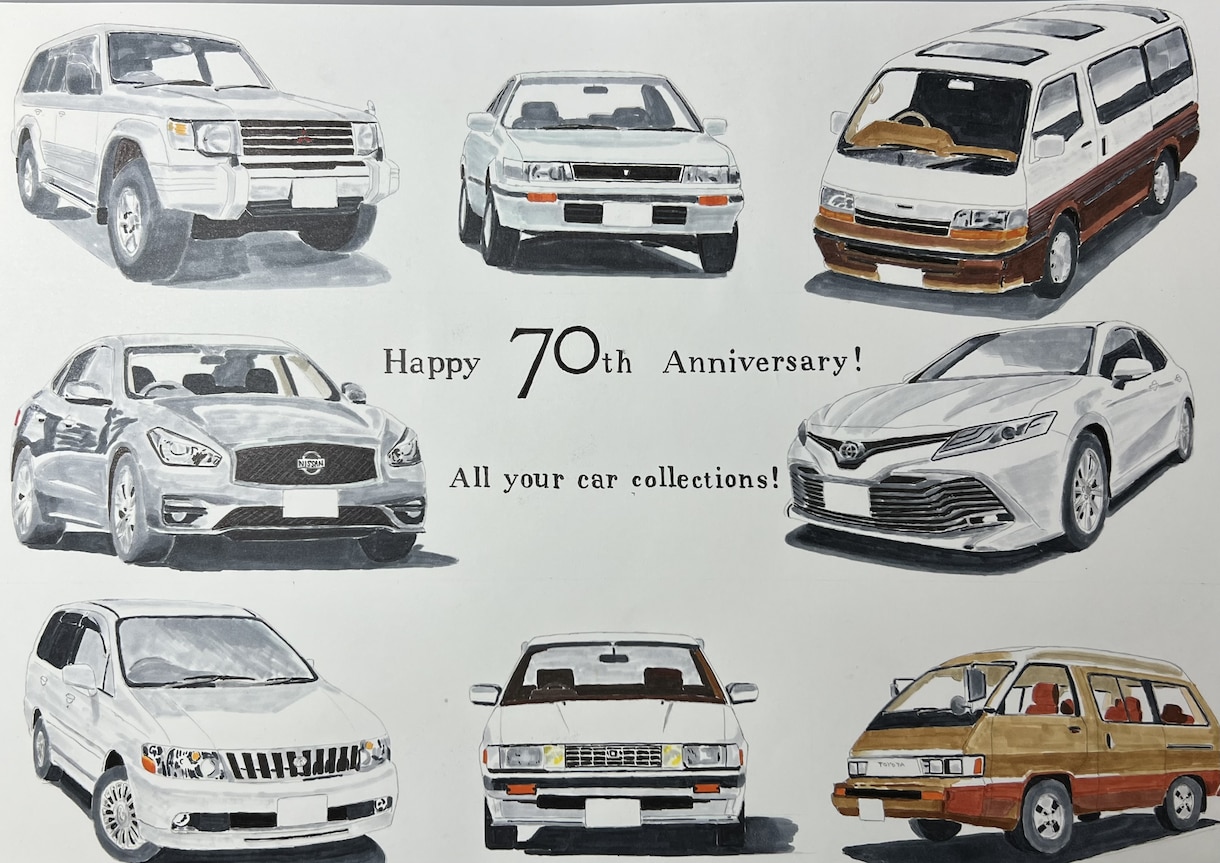 愛車のイラスト作成します 愛車の思い出残しませんか？プレゼントにも！ イメージ9
