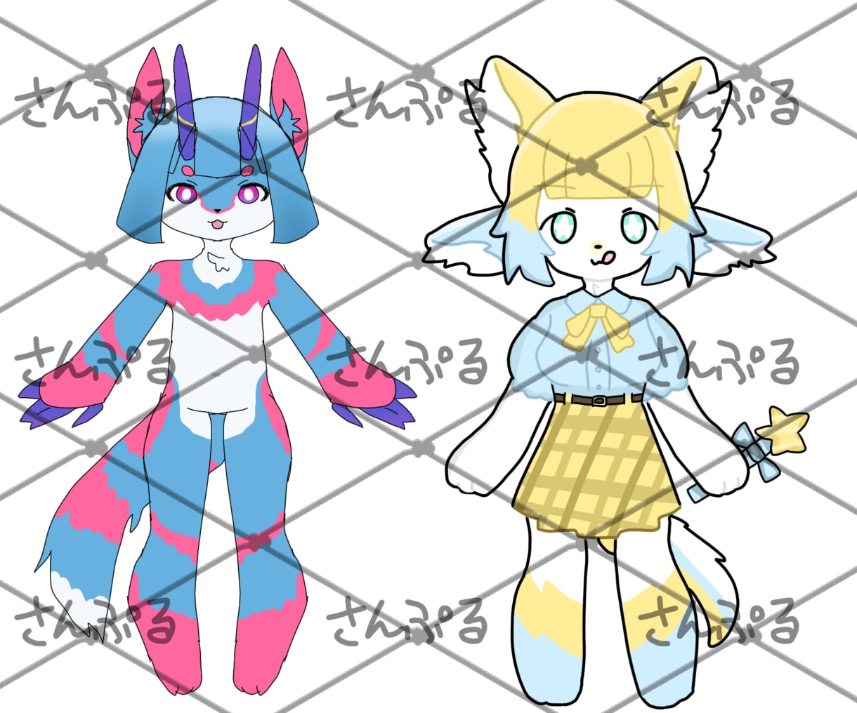 色んなケモノのキャラクターデザインいたします デフォルメの効いたシンプルでかわいい絵柄が特徴です イメージ3