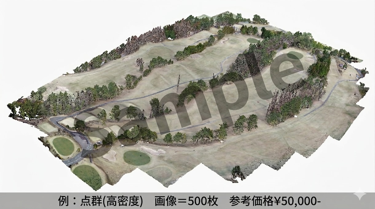点群・3Dモデル・オルソ画像を作成します ドローンで撮影した画像から写真測量技術を用いた処理 イメージ3