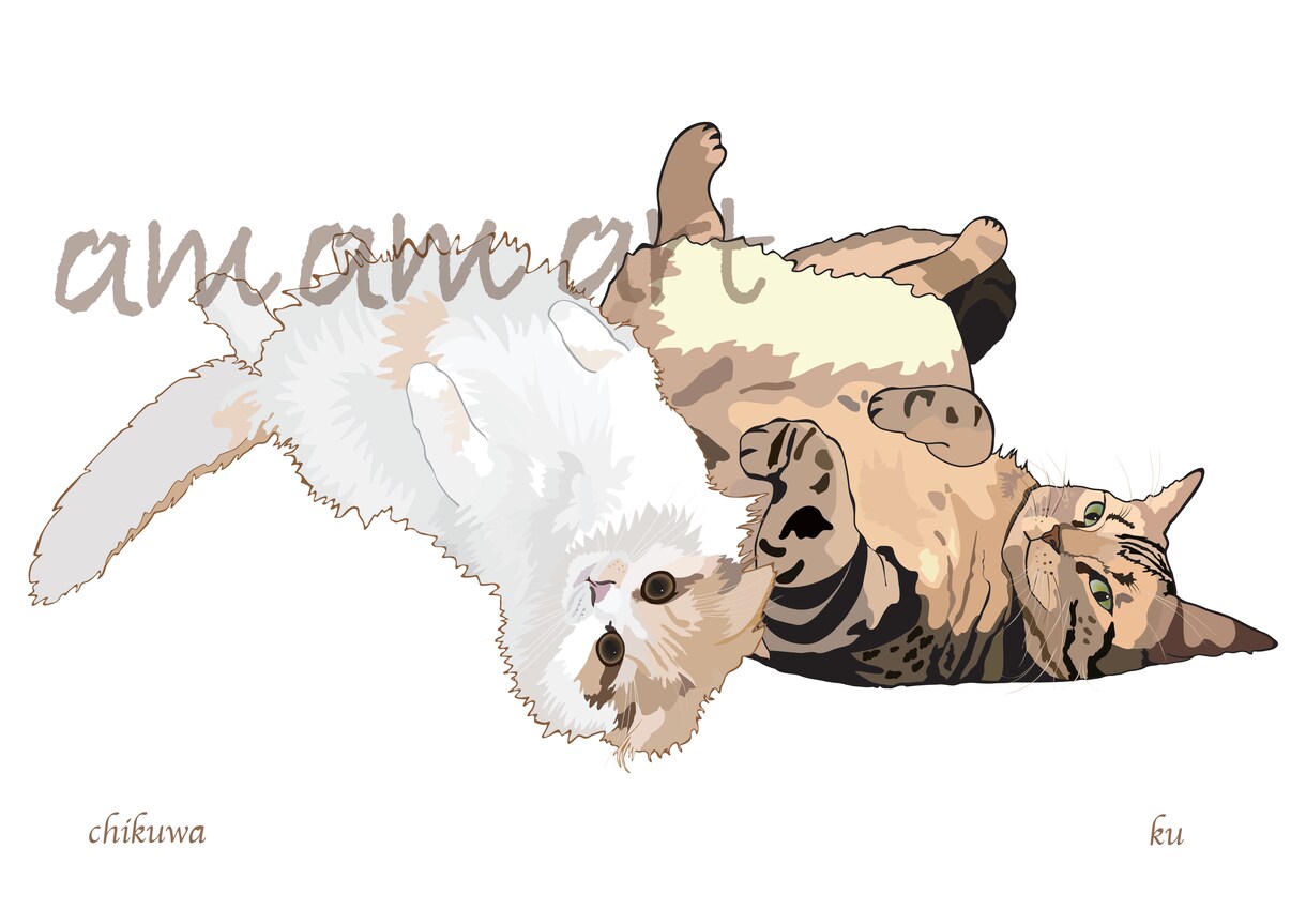うちの子（犬・猫ちゃん）のイラストを作成します 愛犬！愛猫！うちの子写真でイラスト作成！ イメージ6