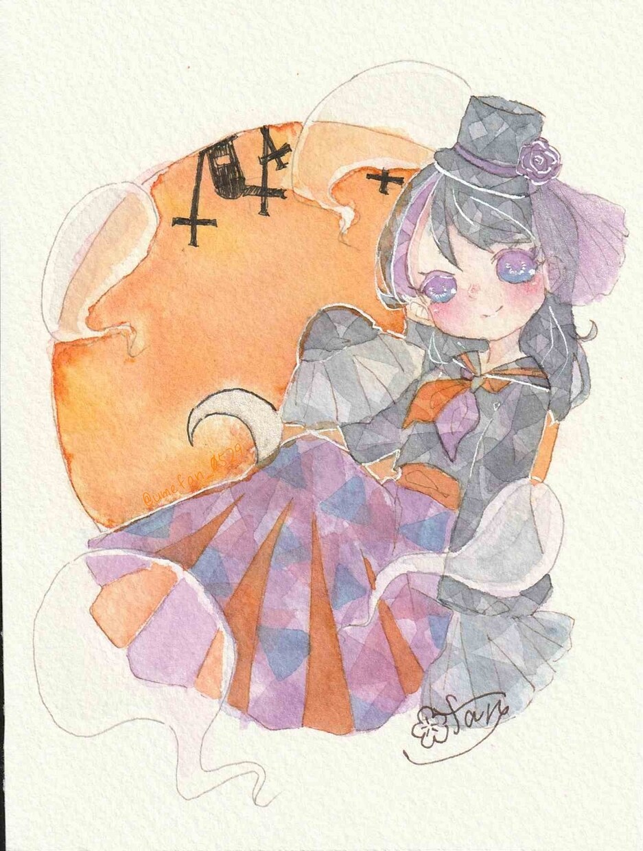 キラキラ可愛い人物イラスト描きます 透明水彩にしか出来ない表現で、イラスト作成致します！ イメージ4