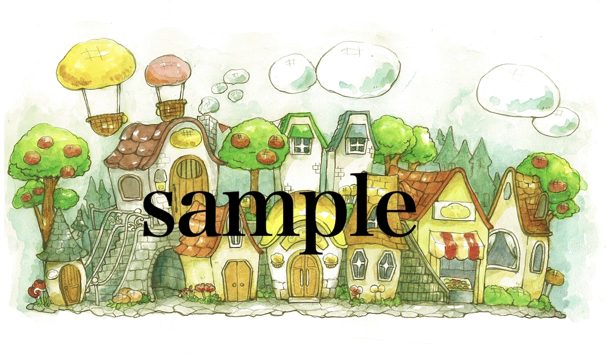 あなただけのオリジナルの世界をお描きします 心温まるイラストを手描きでひとつひとつお描きしております。 イメージ10