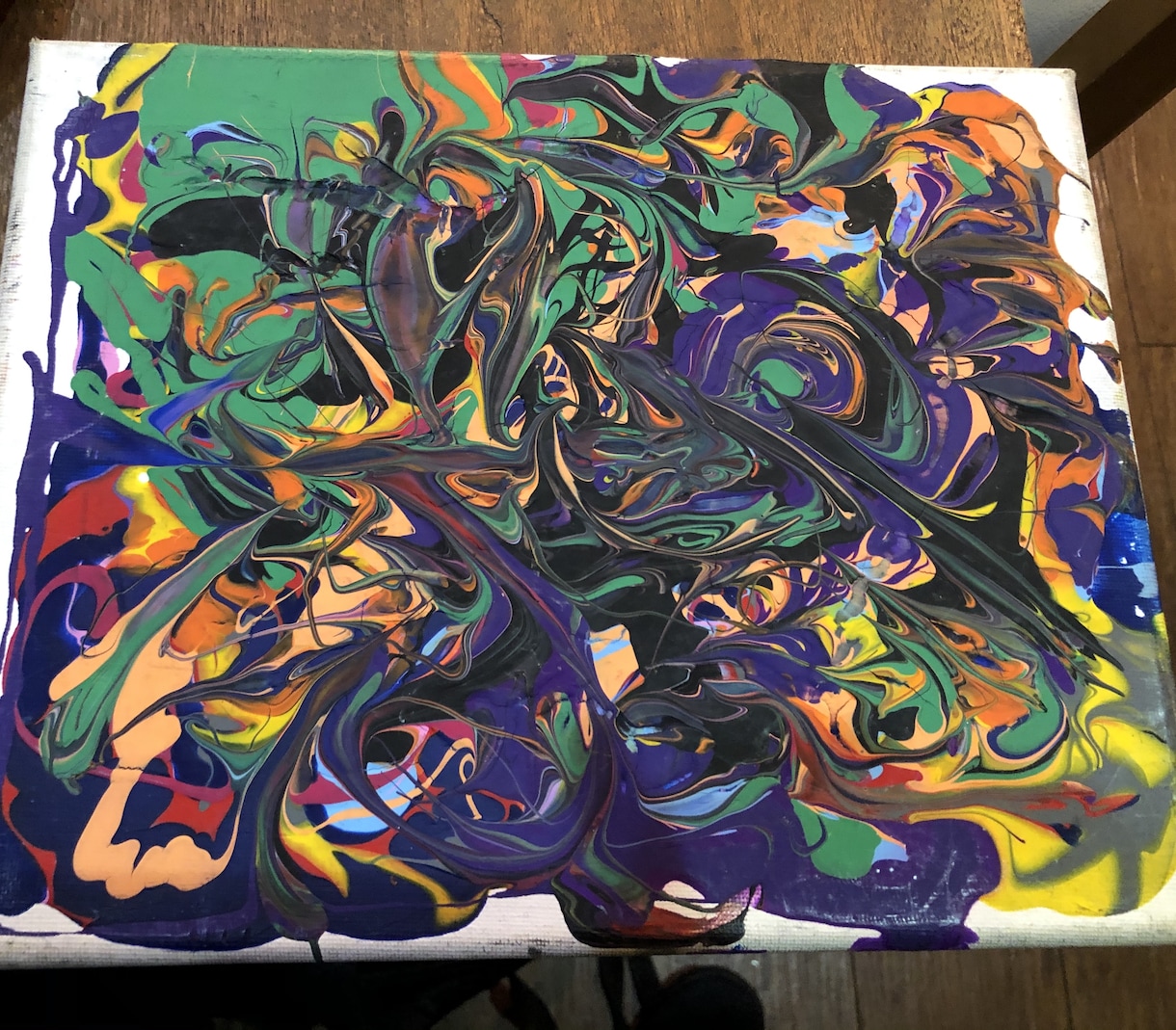オーダー絵画制作承ります 何色にも僕は染まり、繋がる。きっと誰も見えない世界の表裏 イメージ4