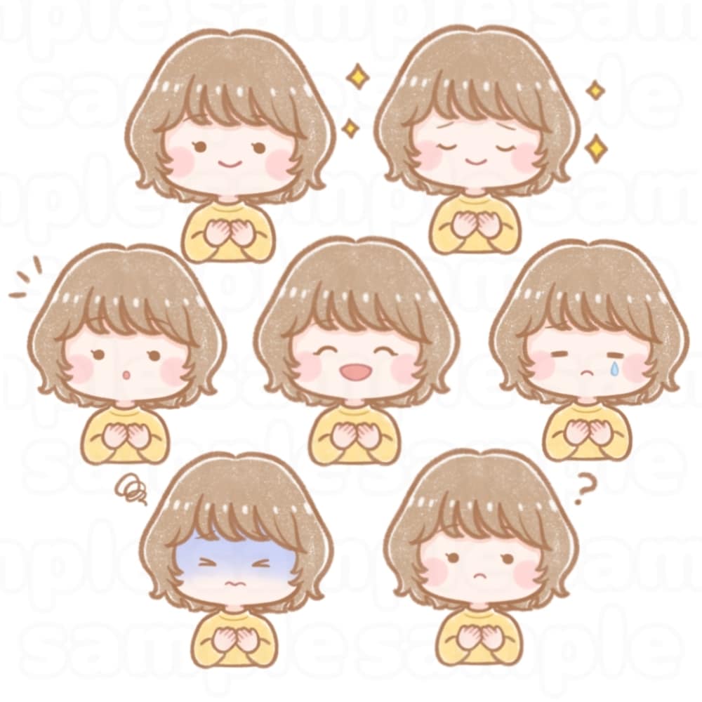 ゆるすぎるほんわかイラスト描きます とにかくゆるい！でもどこか似ている？ゆるさ重視のイラストです イメージ3