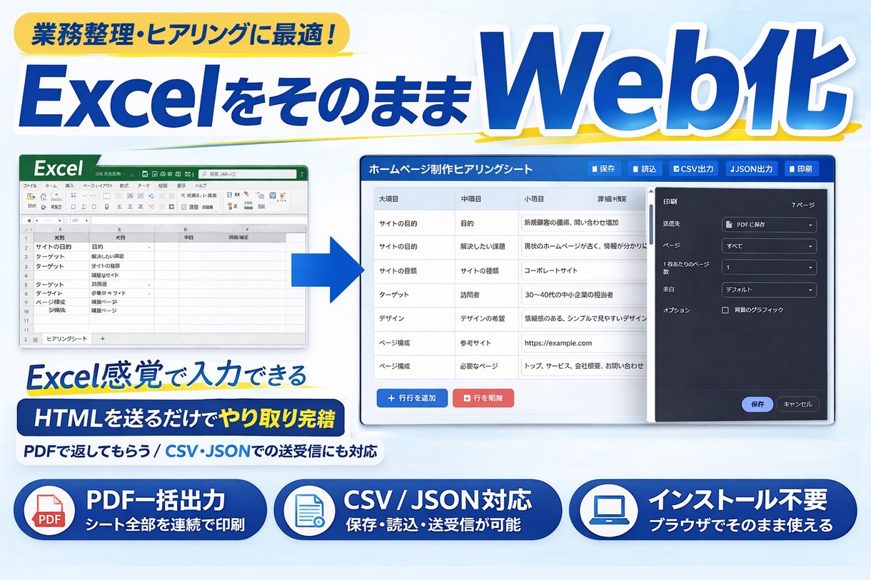 改善のためのWEBツールを制作いたします 現場に合わせた最適な仕組みを設計し、長く使える形に整えます イメージ2