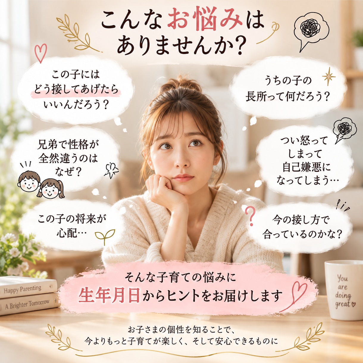 お子様の性格・才能・接し方を生年月日から鑑定します 子育ての「どう接すればいい？」を占いで読み解きます イメージ2