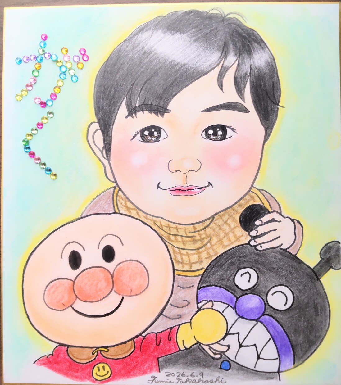 プレゼントに最適な似顔絵を描きます 誕生日はもちろん、還暦・米寿など長寿祝いにお勧めです イメージ3