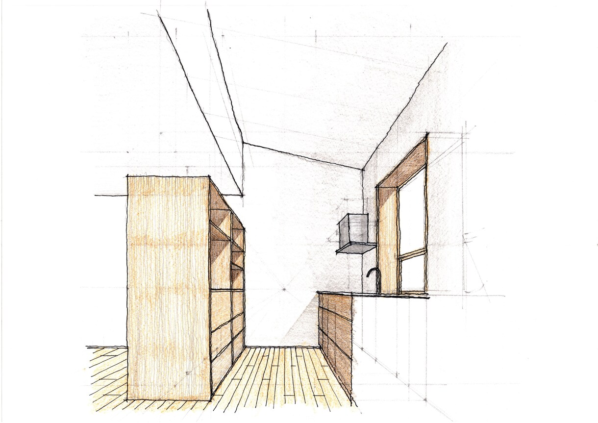 温もりある手描きの住宅内観パース提供いたします 打合せに印象に残る手描きのパースを添えませんか イメージ8