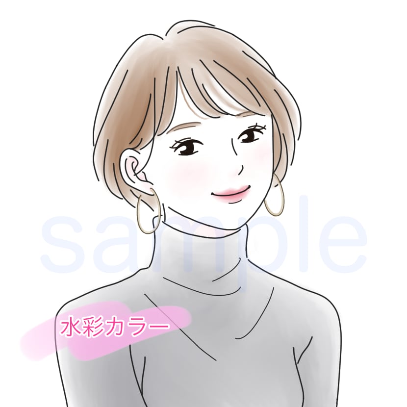 シンプルタッチで好印象なオトナ女子をお描きします あなたの趣味やビジネスにほんのりおしゃれ・かわいいをプラス！ イメージ4