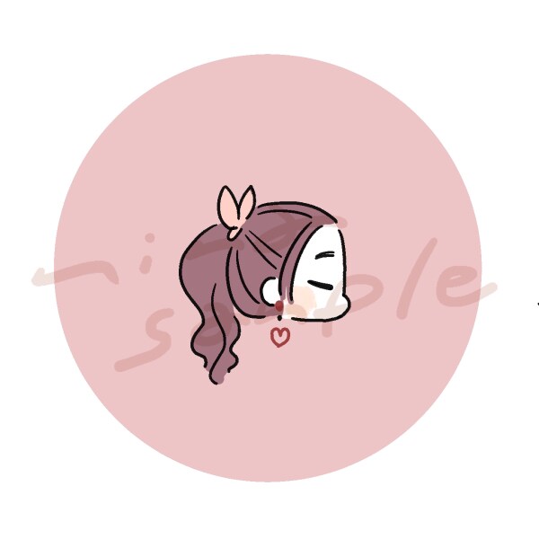 ゆるっとかわいい♡アイコンイラスト描きます ♡小物やポーズ無料 ♡カラー白黒どちらでもOK イメージ1
