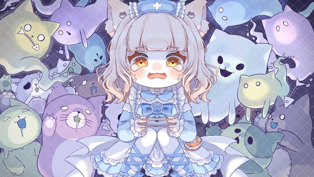 かわいいデフォルメ（SD）イラスト描きます 明るい色使いでさらに可愛さプラス！ラフ画修正無制限で安心 イメージ7