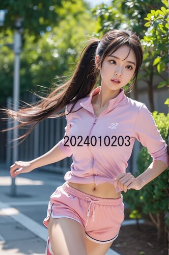AIで作成したジョギングする女子高生の写真販売ます 実写では撮影が難しい、ジョギングする女子高生のAI写真販売 イメージ3