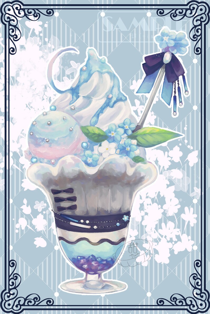 あなたのモチーフでグッズ向け食べ物イラスト描きます Vtuber様モチーフのグッズにオススメ【リテイク無制限】 イメージ3