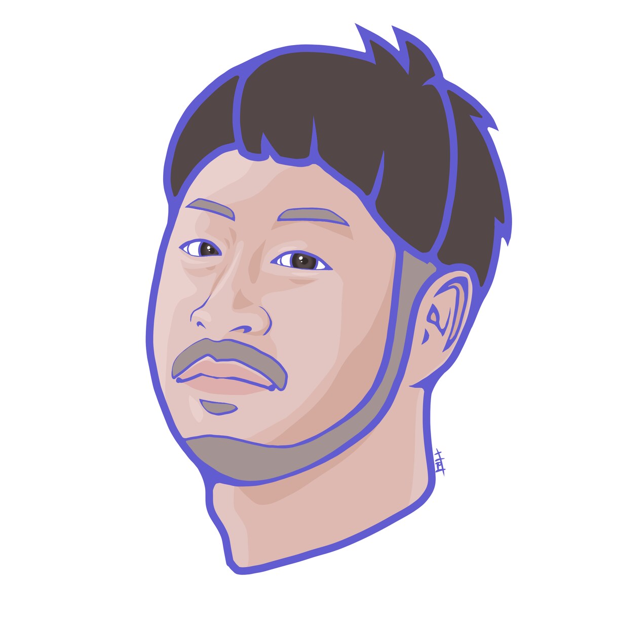 似顔絵イラスト 描きます SNSアイコン・名刺・HPのスタッフ写真の代わりに、など… イメージ7