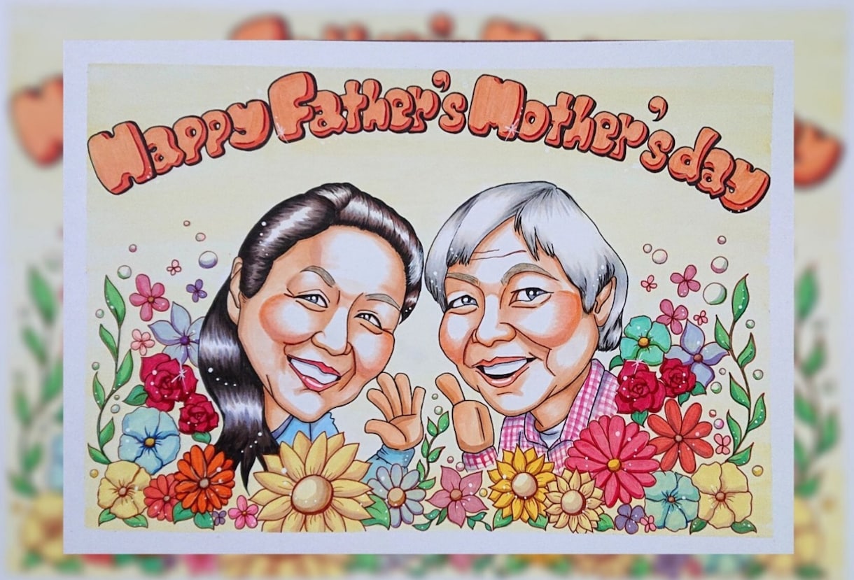 可愛い似顔絵☆お写真からお描きします 想いを伝えたい大切な人へのプレゼントに イメージ8