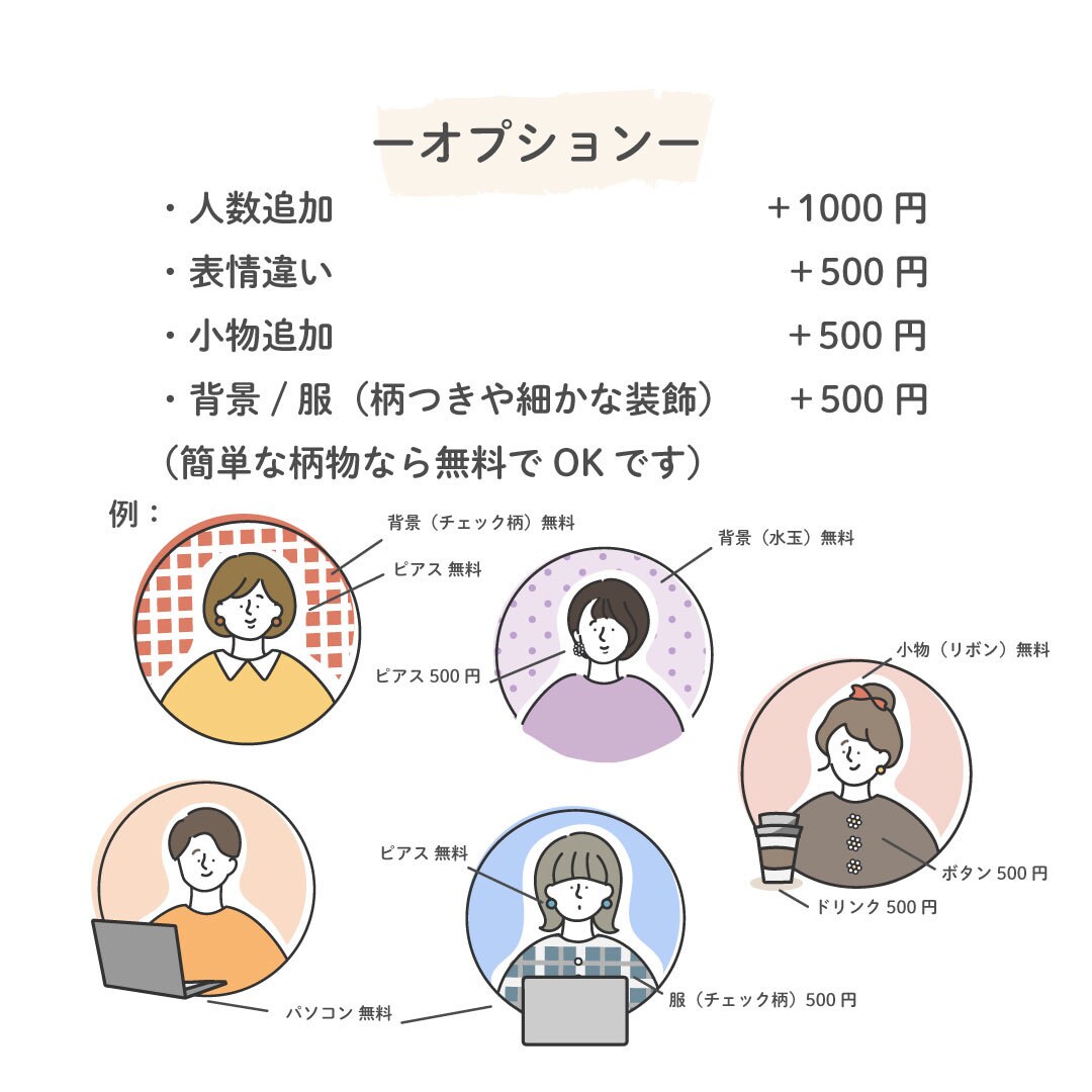 シンプルおしゃれ！あなただけのアイコン描きます SNS・ブログ・名刺などでご使用いただけます〜♪ イメージ6