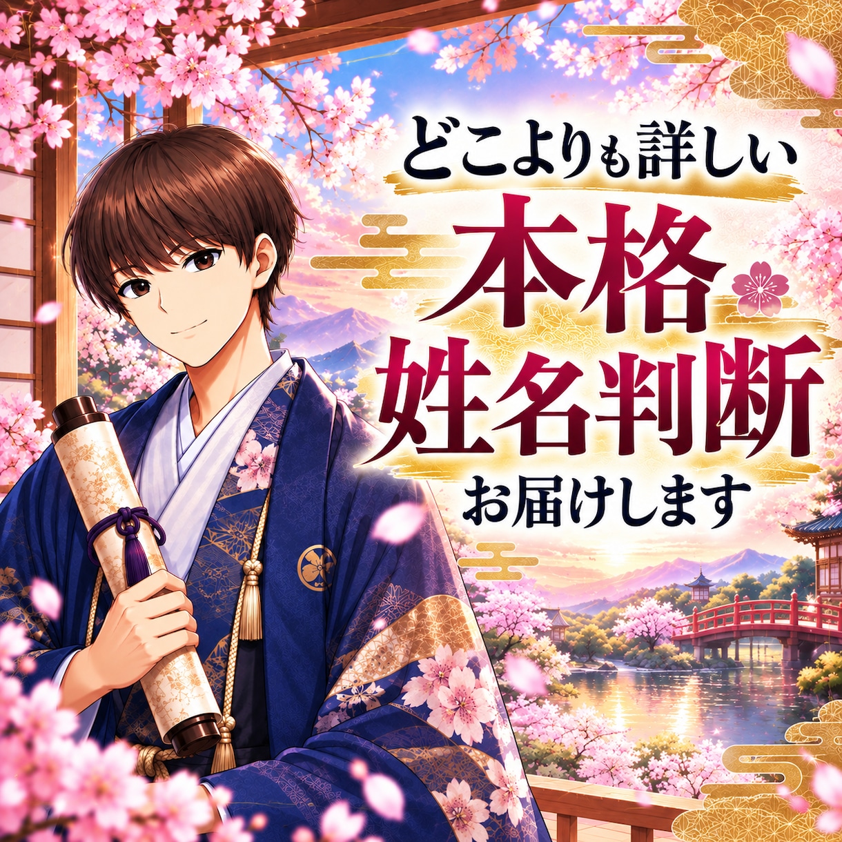 一生のお守り☆本格姓名判断占いをお届けします 9つの画数から本質・運勢・人生での活かし方まで詳しく鑑定 イメージ1
