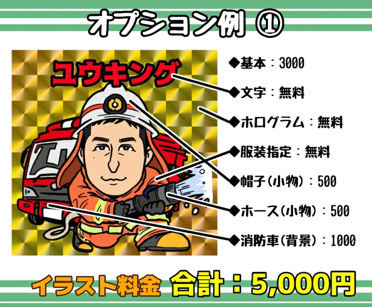 ビックリマンシールサイズのシール作成します プレゼント☆名刺☆誕生日☆ペット☆似顔絵 イメージ6