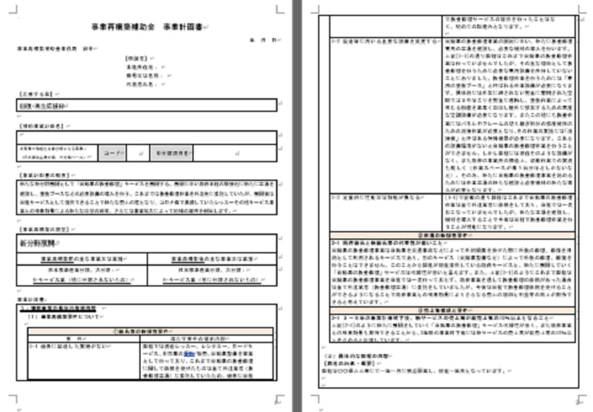 自動車業★事業再構築補助金採択書類をお譲りします 採択済み事業計画書を【テンプレート】としても利用できます！ イメージ2
