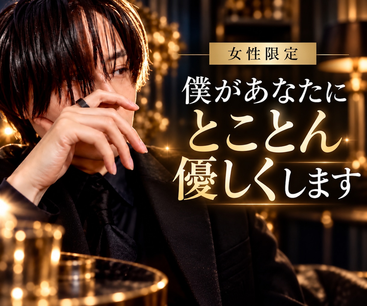 女性限定 僕があなたにとことん優しく寄り添います 家族にも恋人にも言えない本音まで、1ミリも否定せずに聴きます イメージ1