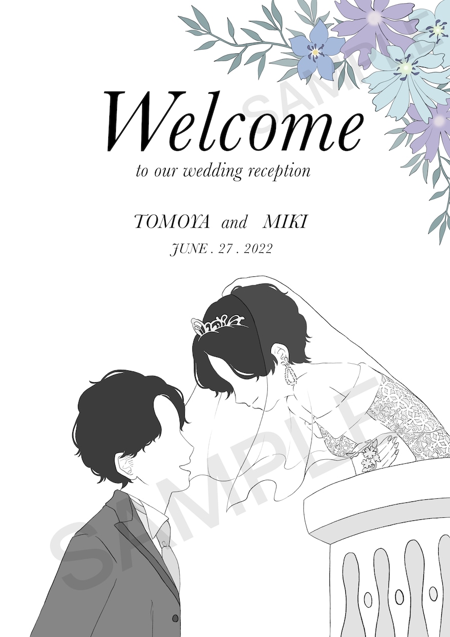 シンプルなウェルカムボード作成します お二人の結婚式をシンプルな雰囲気で彩ります！ イメージ6