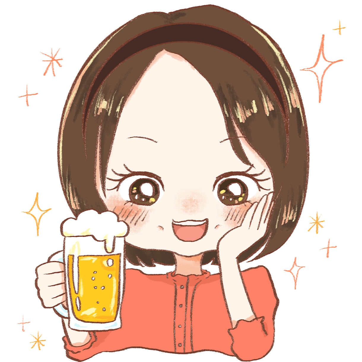 おしゃれ&ポップで可愛い似顔絵描きます 最短3日で納品！SNSアイコン、名刺や大切な方への贈り物に♡ イメージ5