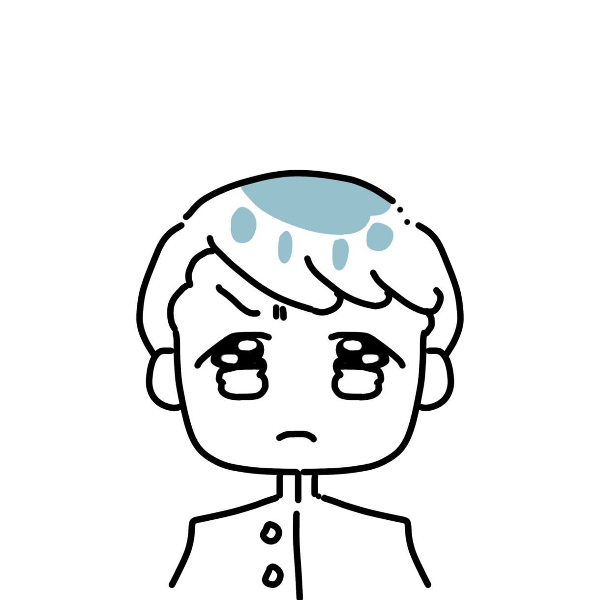 ピーキーなシンプルアイコン描けます 特徴のある目+モノクロ+差し色で個性的に◎ イメージ9