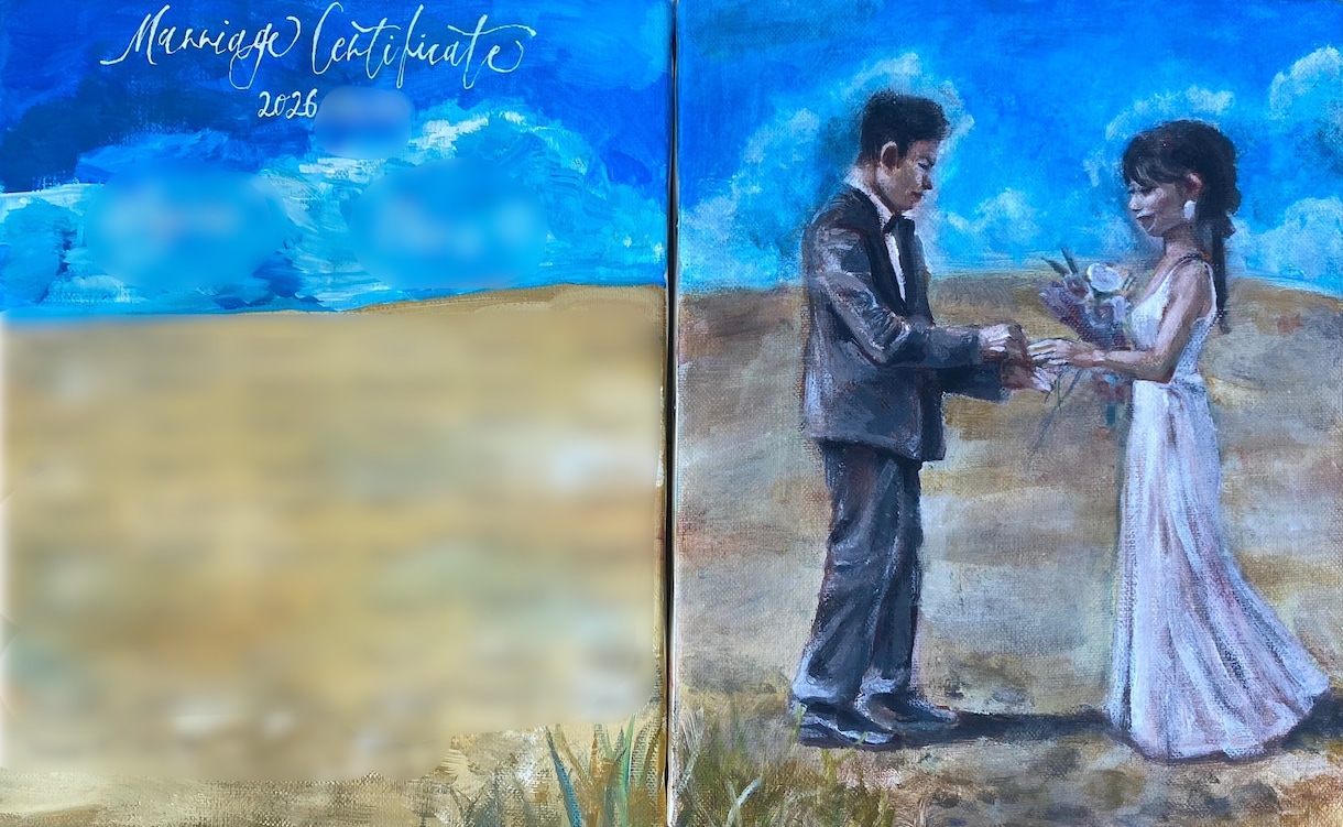 写真から油絵で肖像画をお描きします 油彩で“心に残る一枚”を描きます。 イメージ4