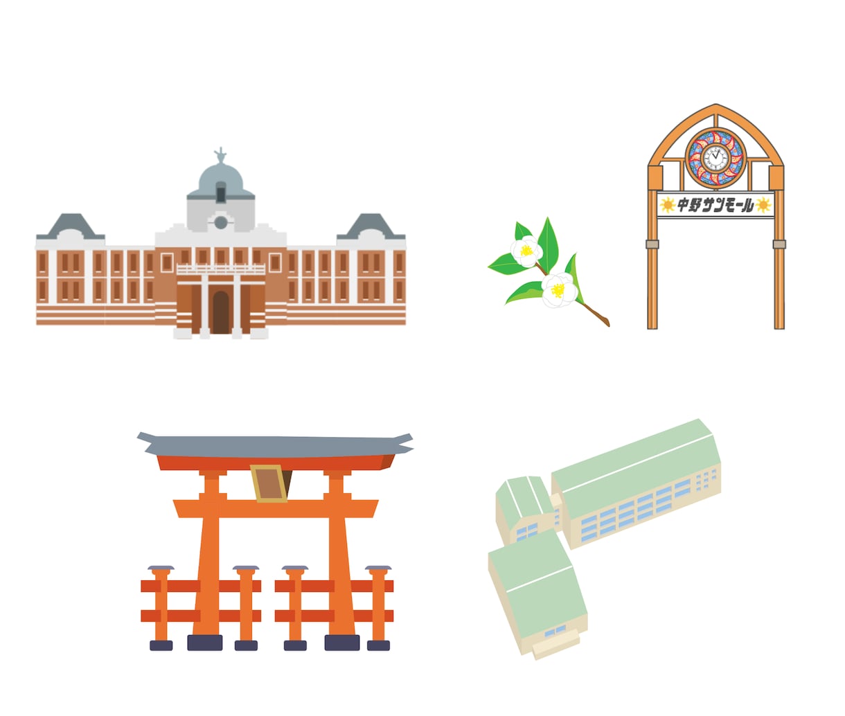 ai納品■地図専門デザイナーかわいい地図作成します 温かみのあるマップをわかりやすく作成します イメージ2