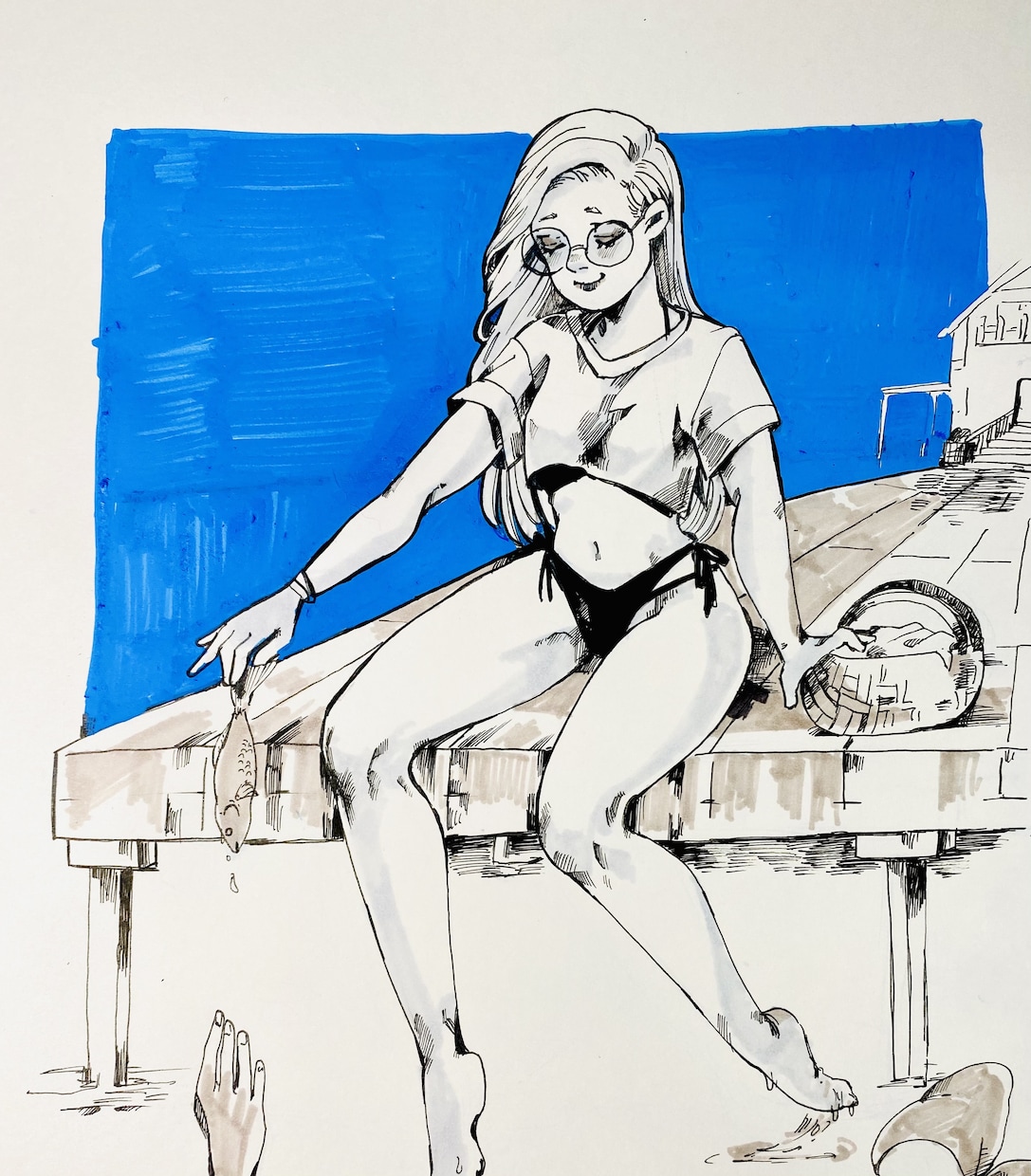 初心者大歓迎！女性のイラストを赤ペン、添削致します 女性らしい体が描けない等のお悩みを解決するお手伝い致します！ イメージ9