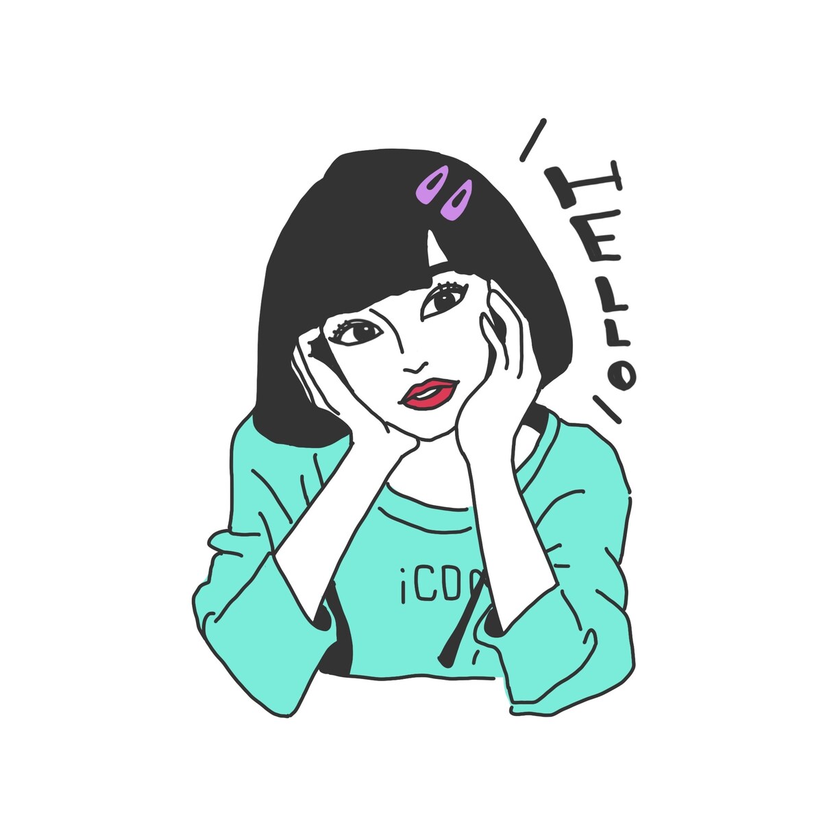 女性に人気◎カラフルでポップなイラストお描きします アイコン、ウェルカムボード、記念日のプレゼントに イメージ3