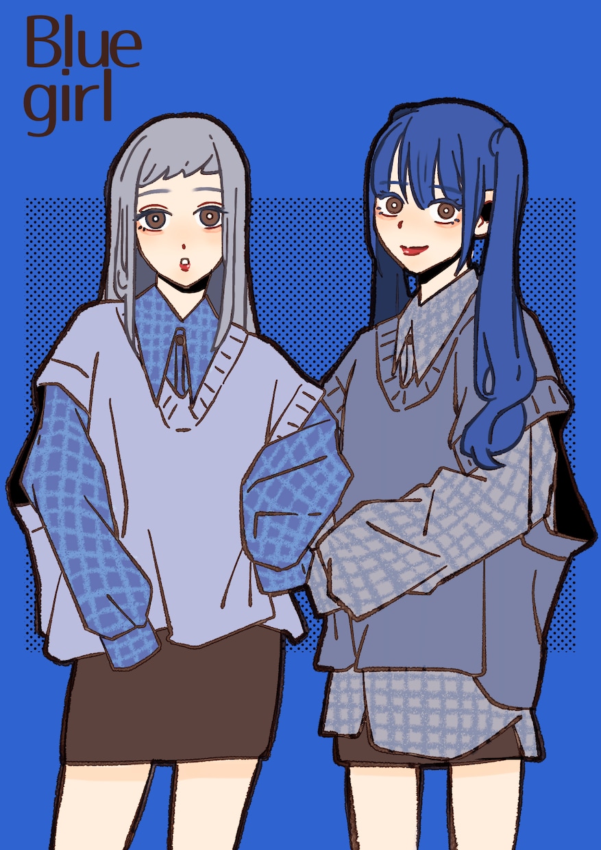 レトロで可愛い！女の子 男の子のイラスト描きます 様々なシーンで使えるオリジナルイラスト！ イメージ1