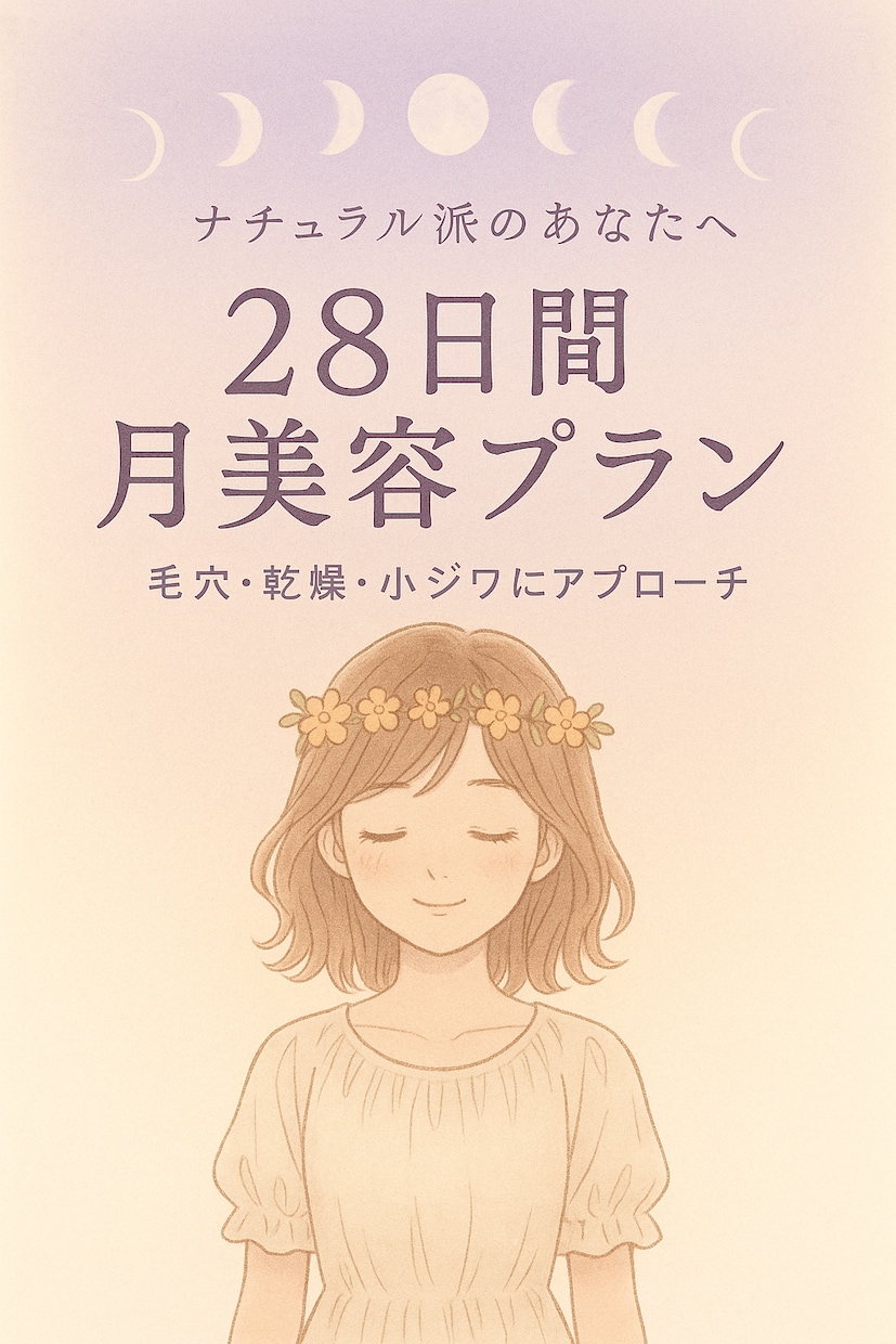 月の満ち欠けに合わせた28日スキンケアをお届けます 新月から満月、月のリズムに寄り添ったケアをあなたに。 イメージ1