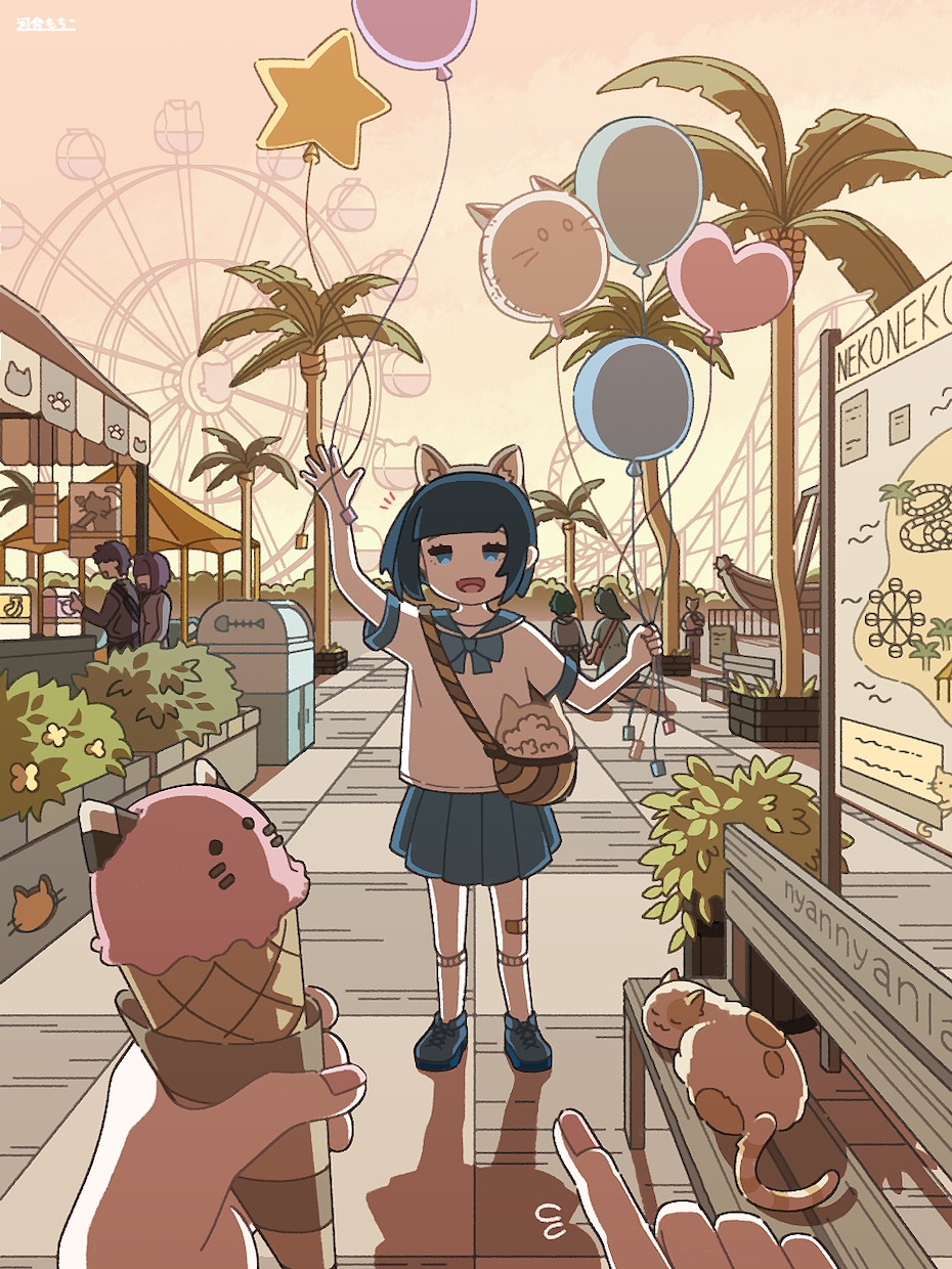 物語を感じる背景込み一枚絵を制作します キャラクターの日常や思い出を、温かな空気感とともに描きます イメージ1