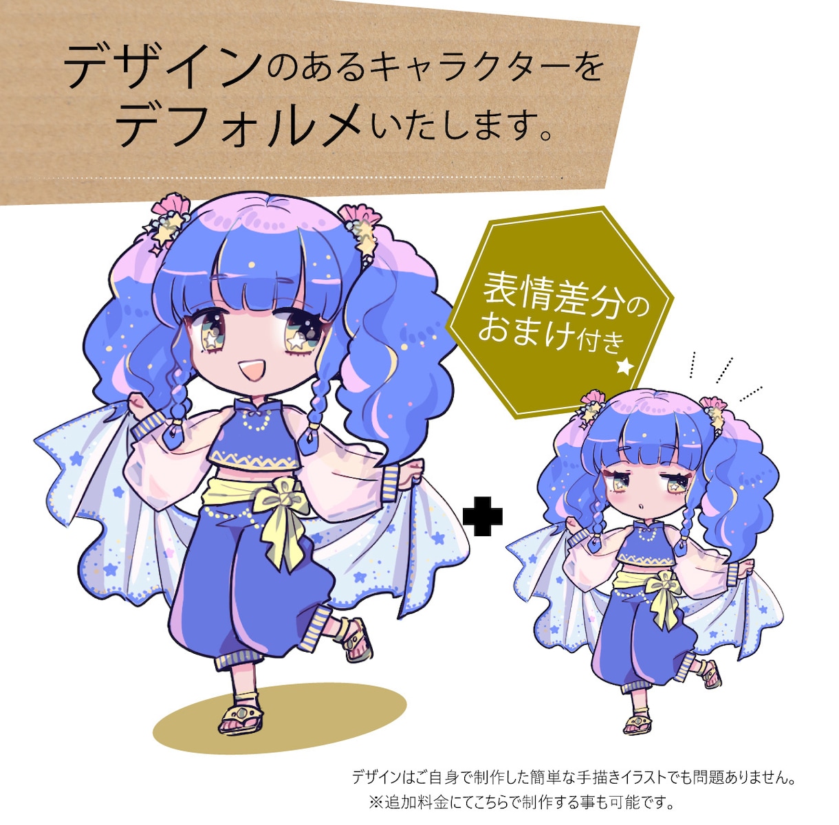 可愛いデフォルメキャラ作ります 表情の差分付きで使いやすいキャラクターに仕上げます！ イメージ2
