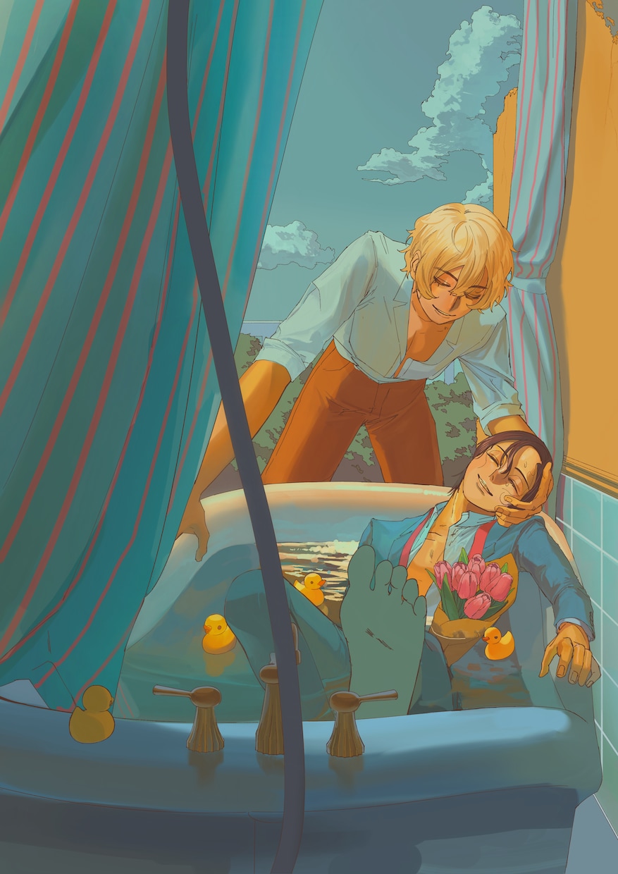 少年漫画風のイラストを描きます 歌ってみた・オリジナルMV/アイコンのイラストなどに イメージ2