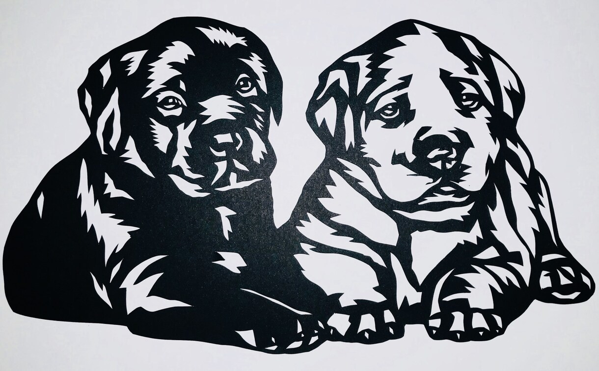 ペットの写真を切り絵にします ペットの切り絵を記念に残したい方へ イメージ5