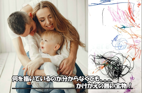 お子さんの初めての落書きを本物のアートにします お子さんの初めての落書きをアートを作成・額装してお届けします イメージ9