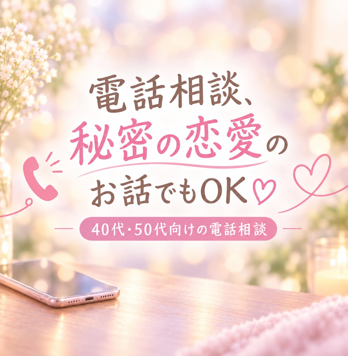 ４０代♡５０代の方とお友達みたいに雑談します たいしたことじゃないけど・・１分からでも♡　大歓迎です イメージ2