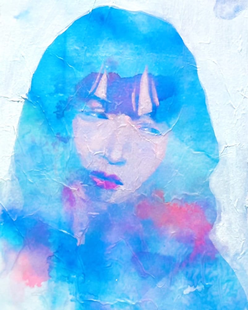 手描き：小さいサイズ：水彩風似顔絵を作成します アナログ絵画ならではのあたたかみ イメージ1