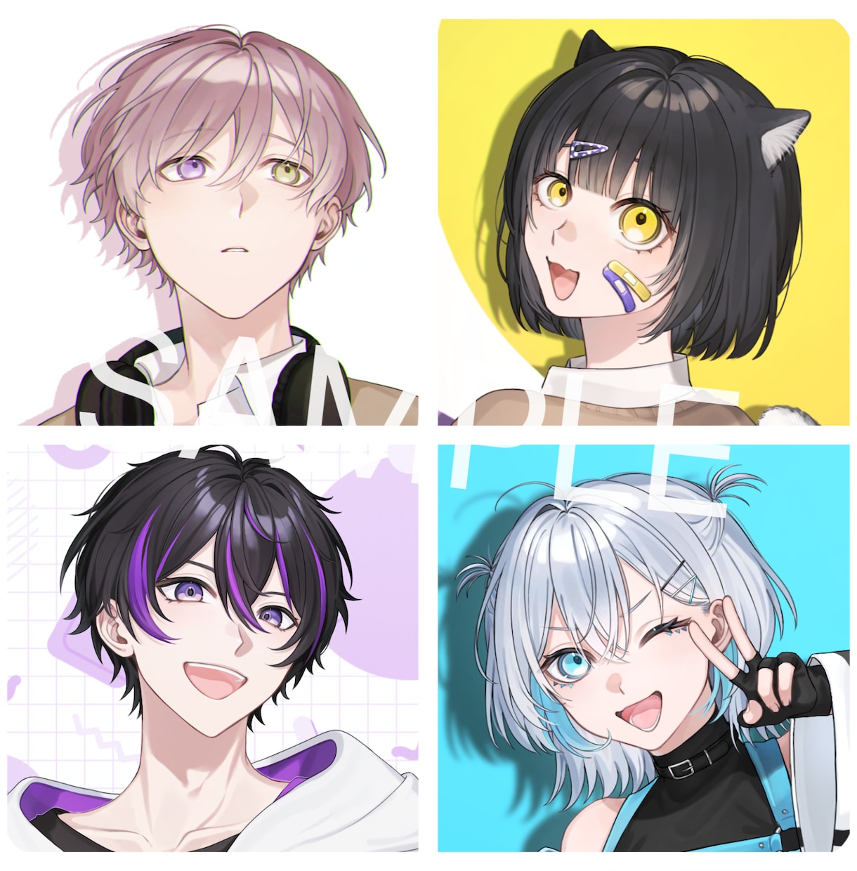 商用利用可┋SNS等で使用するイラストを制作します アイコンやサムネイルなど、動画や配信用にも！ イメージ4