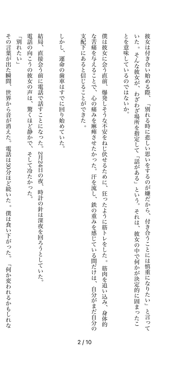 あなたの失恋を小説にし、心の整理をお手伝いします 傷ついた恋に、物語という整理を イメージ2