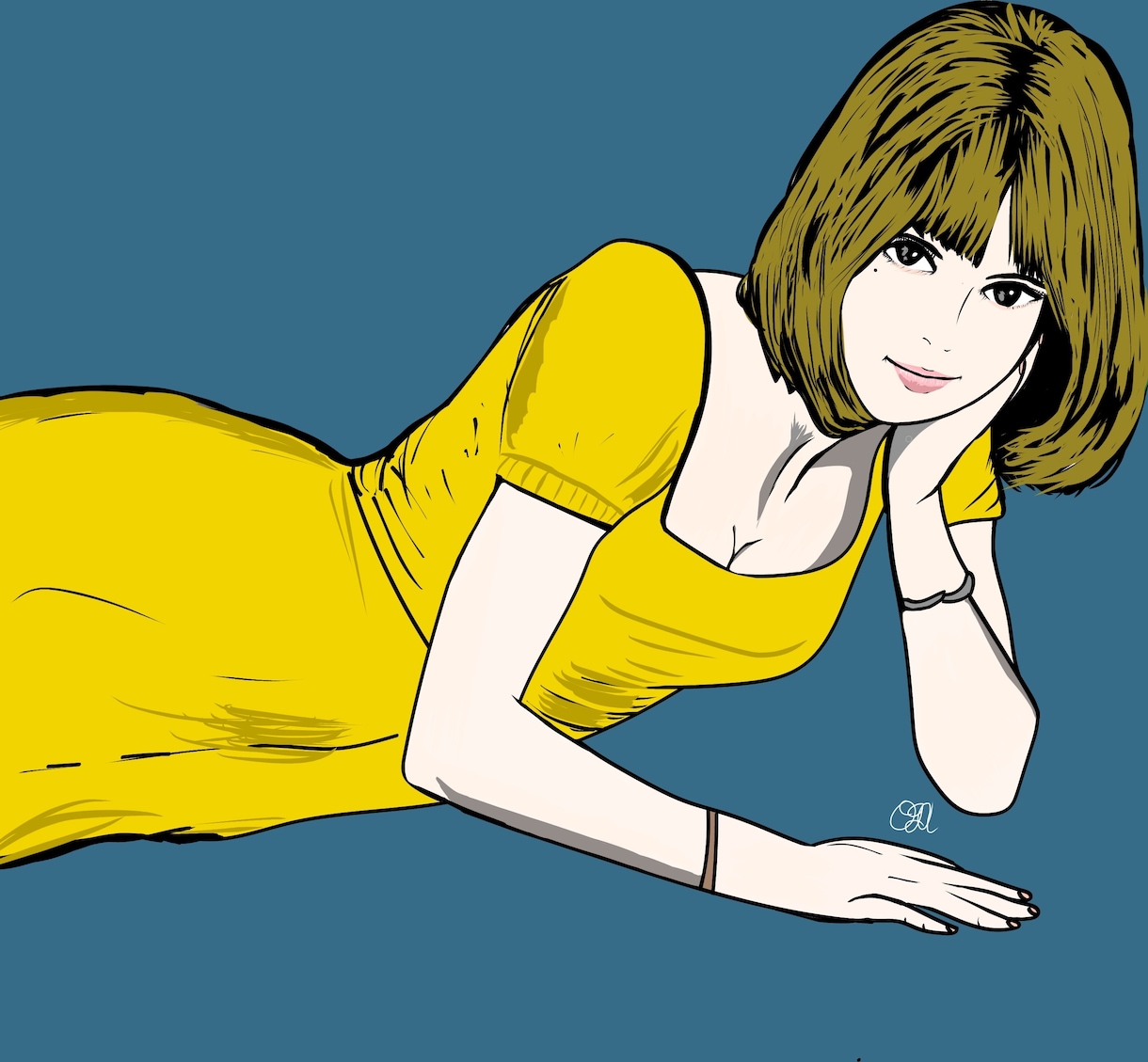 色々なタイプのガールズイラストを描かせて頂きます レコードジャケットやライブフライヤーなどの経験から制作。 イメージ5