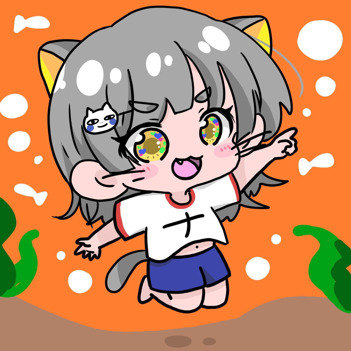 ぷにぷにで可愛いちびキャラのイラストを描きます 一枚絵、アイコン、グッズなどに！！ イメージ4