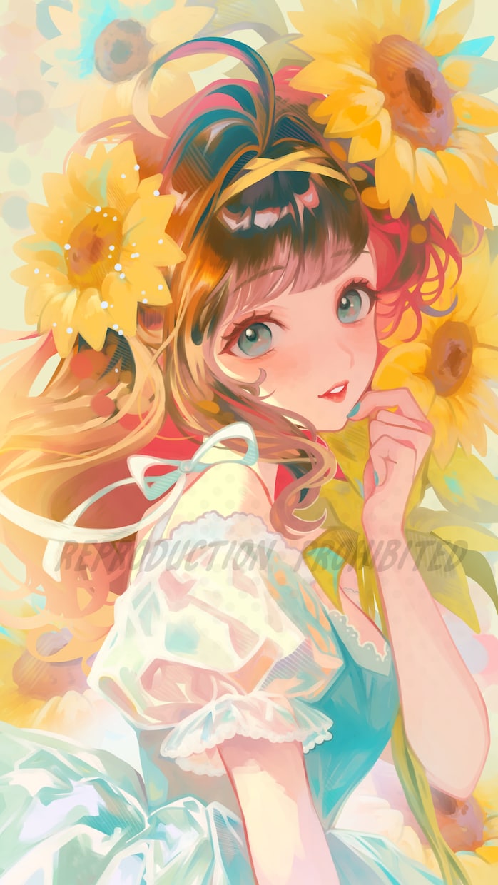 透明感のある可愛いイラスト描きます SNSアイコンや一枚絵など柔らかく丁寧に制作します！ イメージ2