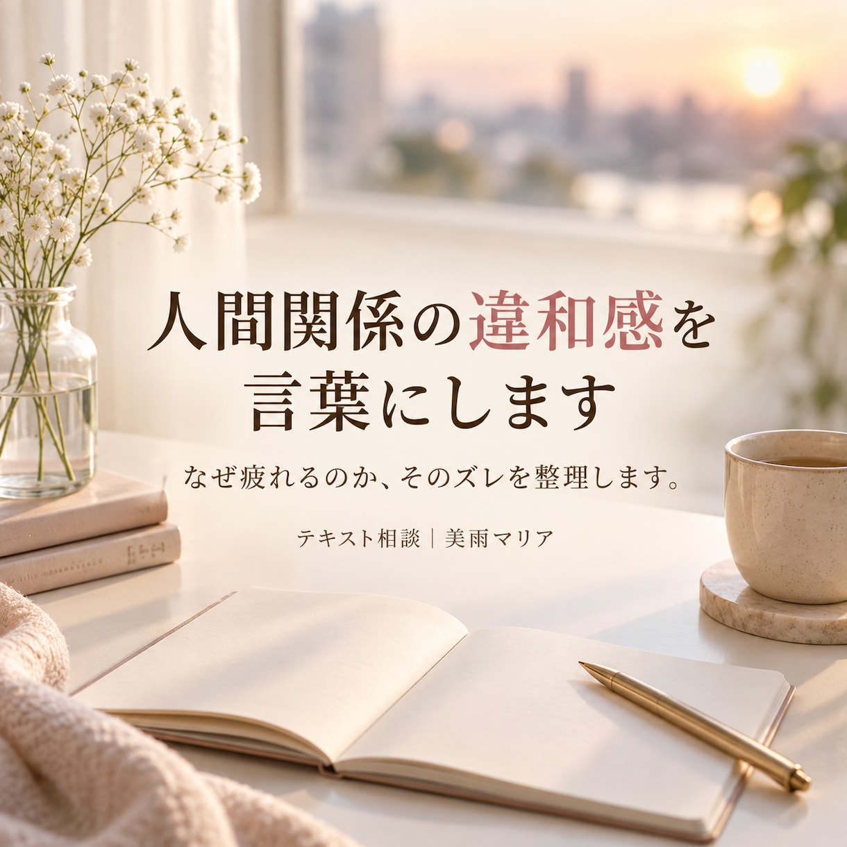 人間関係の違和感を構造から言語化します なぜ疲れるのかが分かり、関係を選べるようになります イメージ1